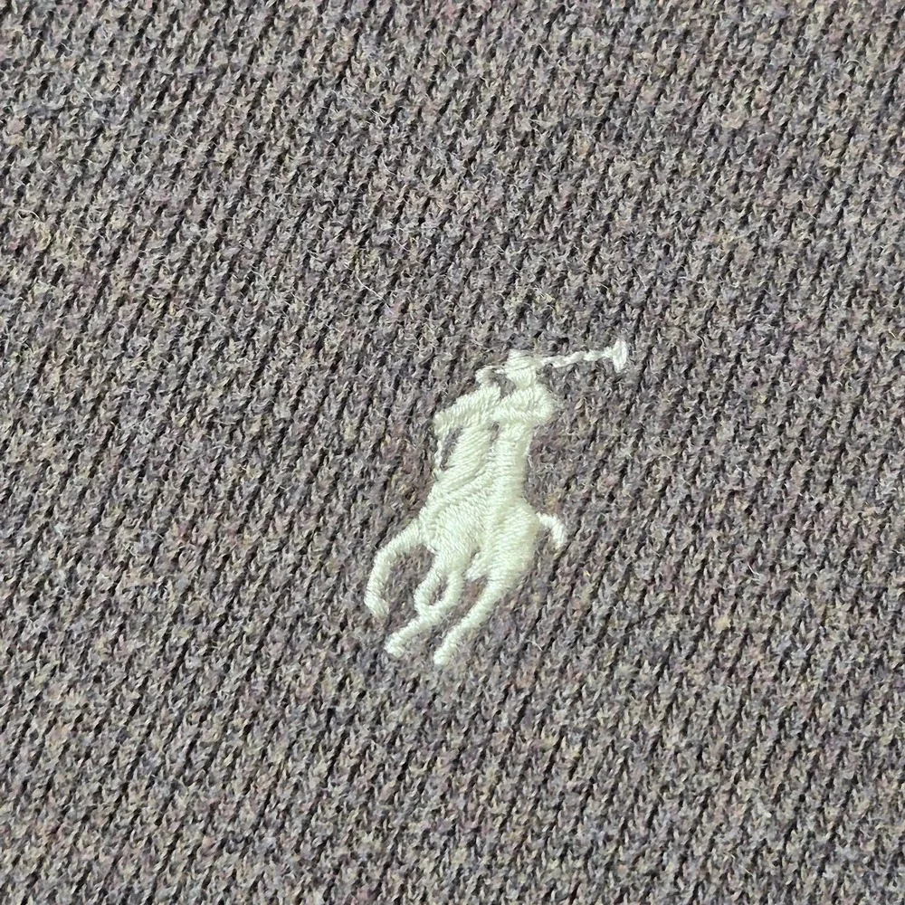 VTG Polo Ralph Lauren Men's XLT Brown Estate Rib‎ 1/4 Zip Pullover